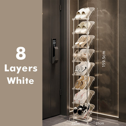 Luxury Transparent Sturdy Multi-layer Shoe Rack for Home Use