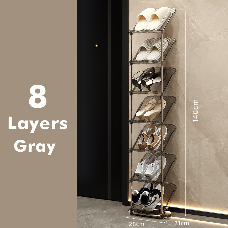 Luxury Transparent Sturdy Multi-layer Shoe Rack for Home Use