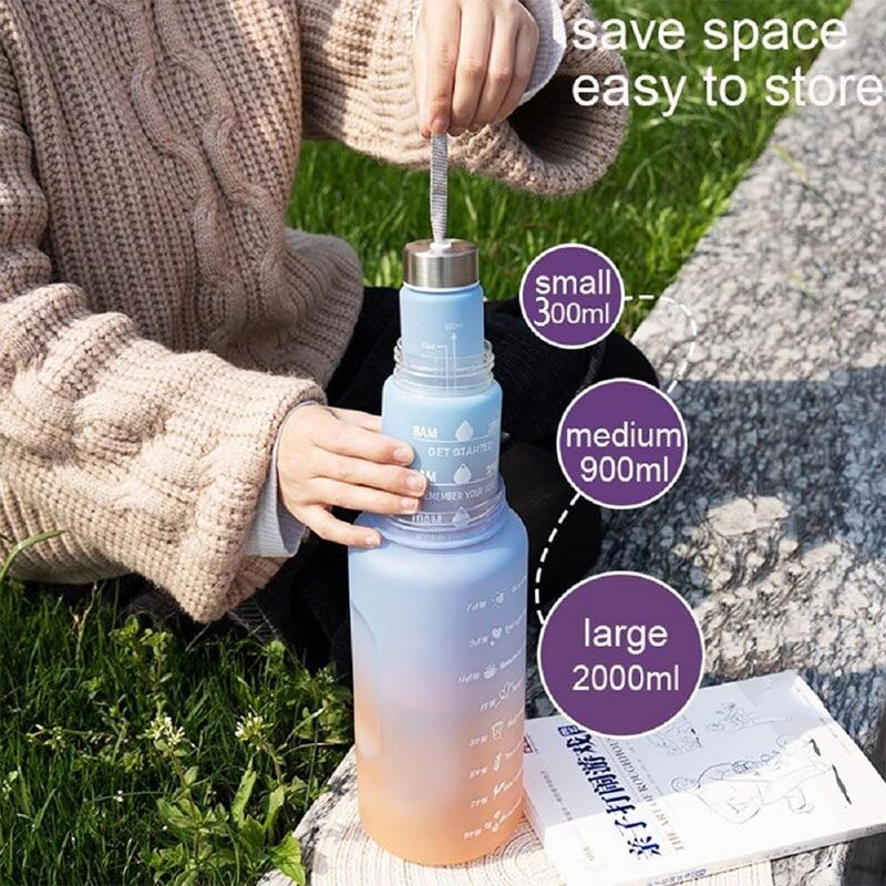 3-IN-1 Motivation Water Bottle