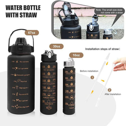 3-IN-1 Motivation Water Bottle