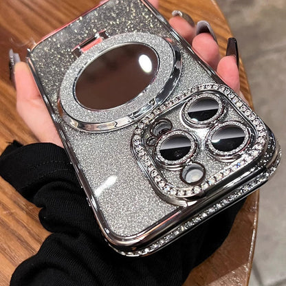 Skanto | Mirror Phone Case with Magnetic Stand Glitter