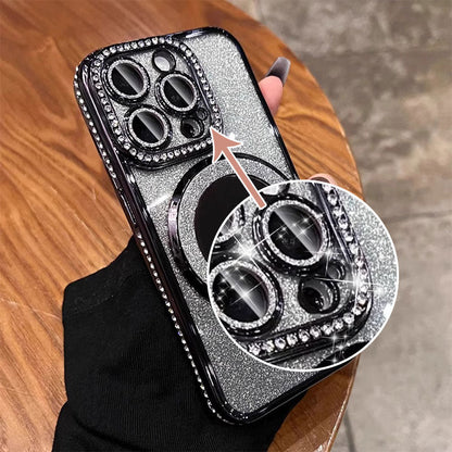 Skanto | Mirror Phone Case with Magnetic Stand Glitter