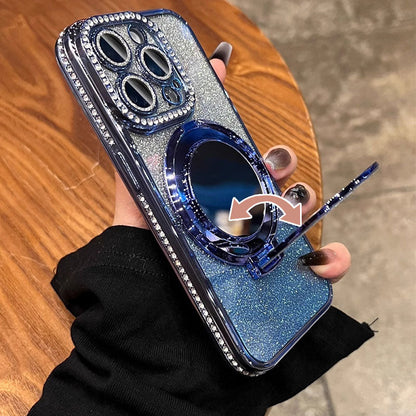 Skanto | Mirror Phone Case with Magnetic Stand Glitter