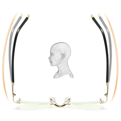 Brehn | High Hardness Anti-Blue Progressive Far and Near Range Dual-Use Reading Glasses