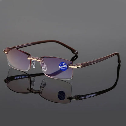 Karnz | High Hardness Anti-Blue Progressive Far and Near Range Dual-Use Reading Glasses