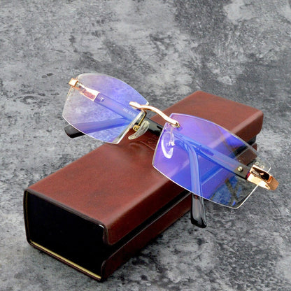 BowLift | Viselio Intelligent Reading Glasses with Progressive Lenses | Ultralight & Blue Light Filter | For Near & Distant Vision | Titanium Frame TR90