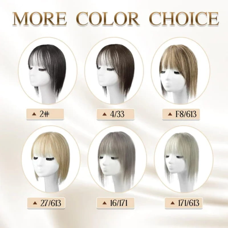 Skanto | Natural Hair Piece with Bangs for Women