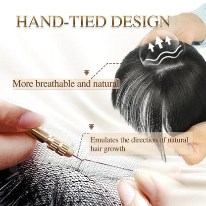 Kalsten | Natural Hairpiece with Bangs for Women