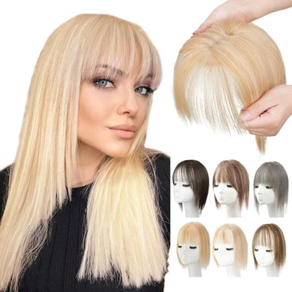 Skanto | Natural Hair Piece with Bangs for Women