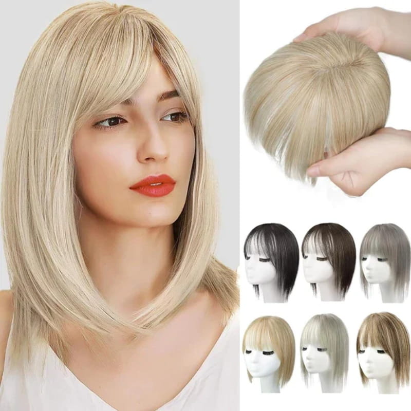 Skanto | Natural Hair Piece with Bangs for Women