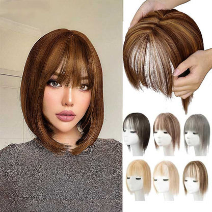 Skanto | Natural Hair Piece with Bangs for Women