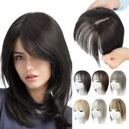Skanto | Natural Hair Piece with Bangs for Women