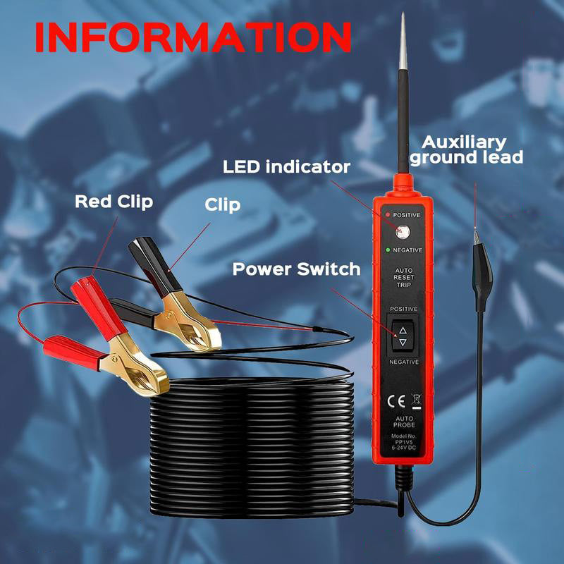 Skanto | 6-24 V DC Circuit Tester for Automotive Electrical Systems
