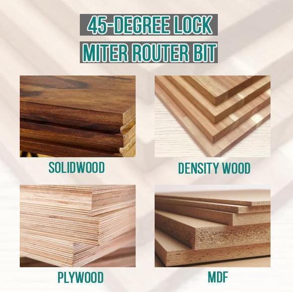 BowLift | WoodCarver | 45° Miter Bit for Perfect Wood Joints