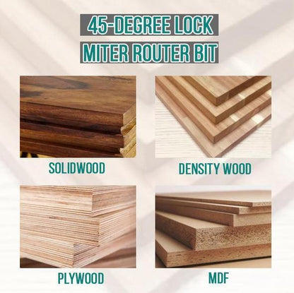 BowLift | WoodCarver | 45° Miter Bit for Perfect Wood Joints