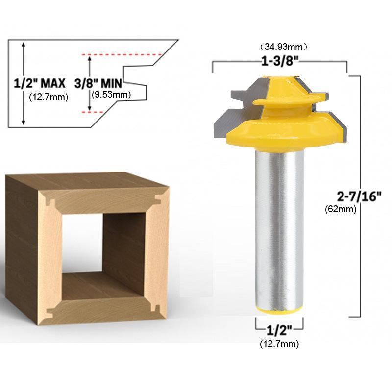 BowLift | WoodCarver | 45° Miter Bit for Perfect Wood Joints