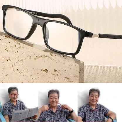 Magnetic neck-hanging anti-loss reading glasses