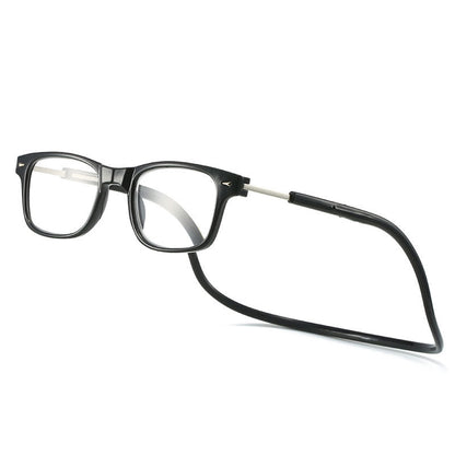 Magnetic neck-hanging anti-loss reading glasses