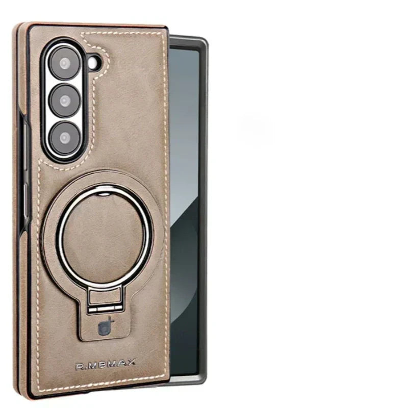 Skanto | Premium PU Leather Magnetic Case with Stand for Samsung Fold 3/4/5/6