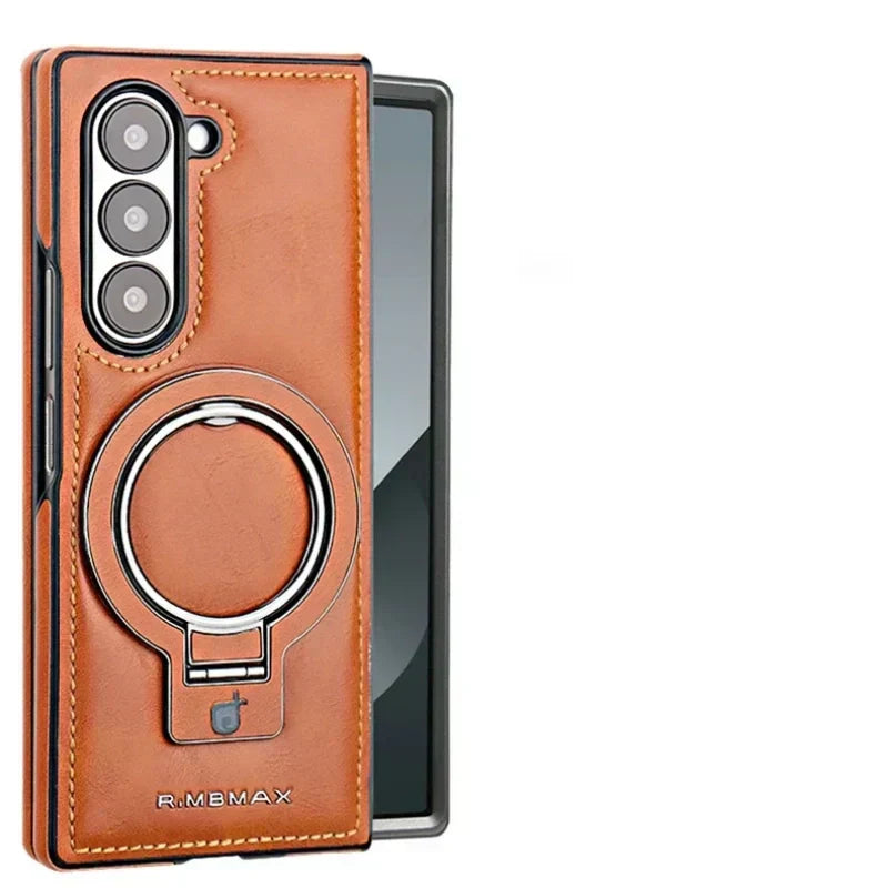 Skanto | Premium PU Leather Magnetic Case with Stand for Samsung Fold 3/4/5/6
