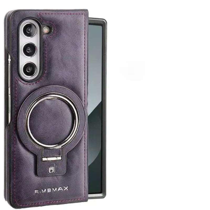 Skanto | Premium PU Leather Magnetic Case with Stand for Samsung Fold 3/4/5/6