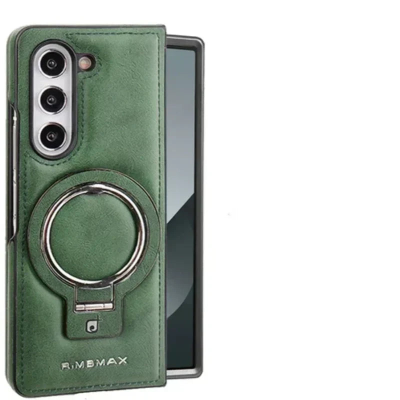 Skanto | Premium PU Leather Magnetic Case with Stand for Samsung Fold 3/4/5/6