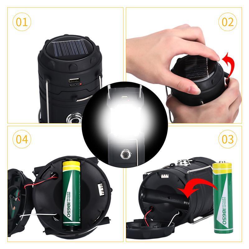 BowLift | FlameLite – The 3-in-1 Camping Lantern with Flame Effect