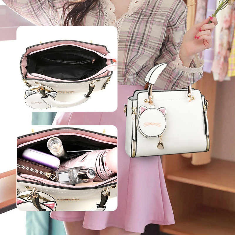 Skanto Skanto | Versatile Women's Bag with Cute Kitten Organizer