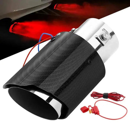 BowLift | LED exhaust pipe tip – carbon fiber with heat resistant flame effect