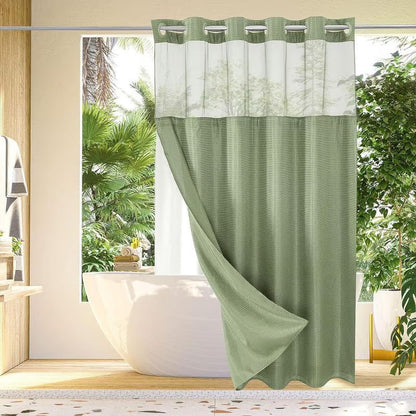 Norvo | Waffle Pattern Shower Curtain