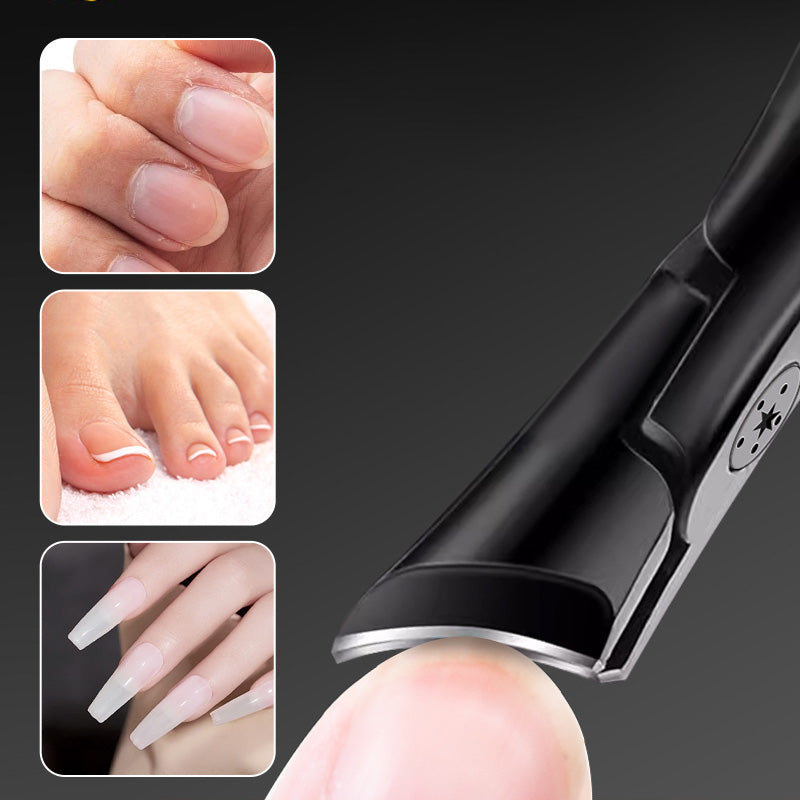 BowLift | Powerful Angled Nail Clippers with Wide Mouth and Anti-Splash