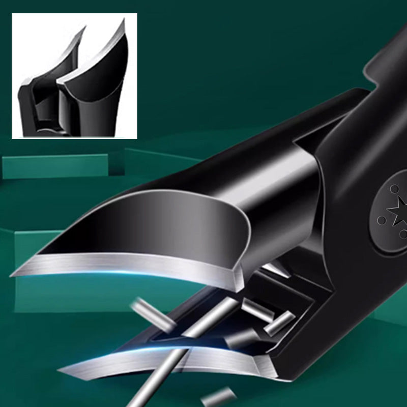 BowLift | Powerful Angled Nail Clippers with Wide Mouth and Anti-Splash