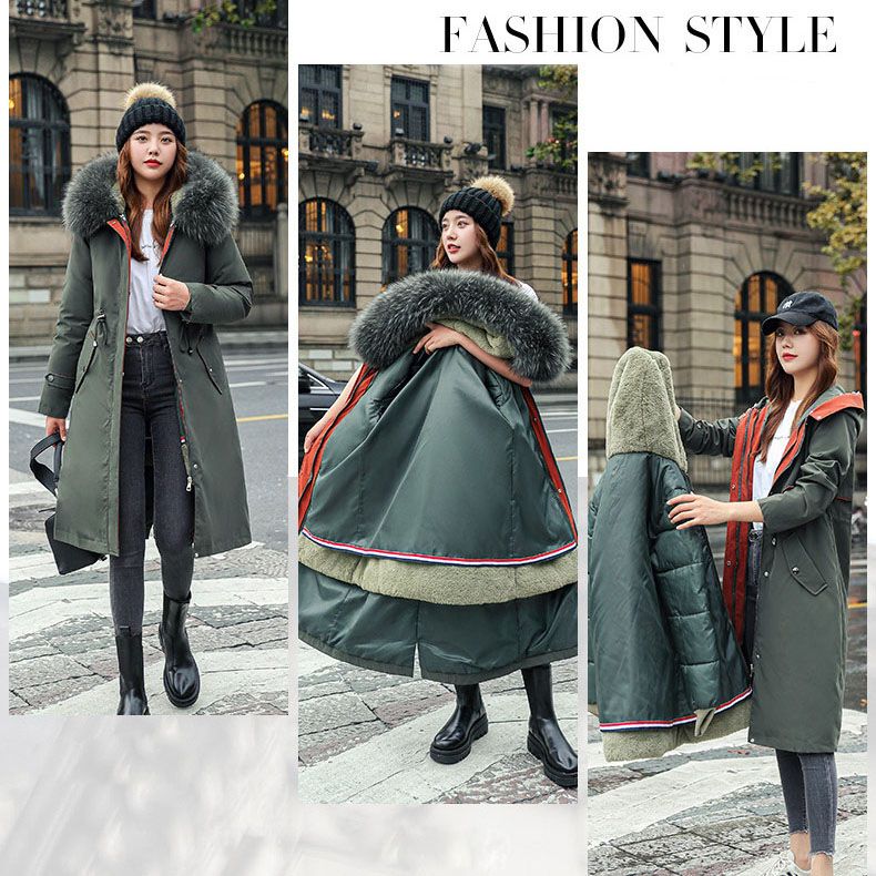 Skanto | 🎁Early Black Friday Sale🎁Hooded Winter Jacket with Fur Collar, Casual Parka for Women⛄