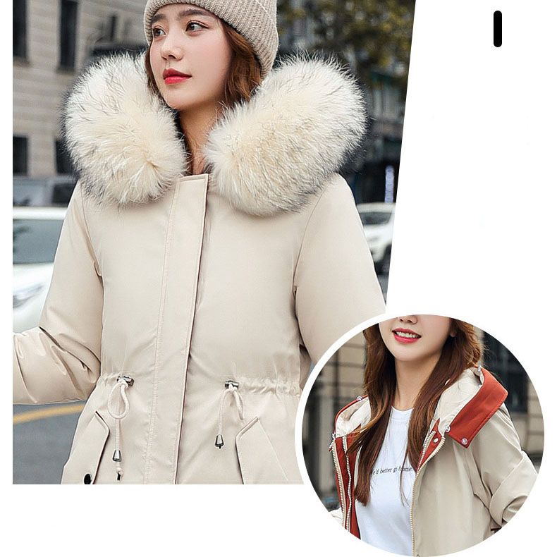 Skanto | 🎁Early Black Friday Sale🎁Hooded Winter Jacket with Fur Collar, Casual Parka for Women⛄