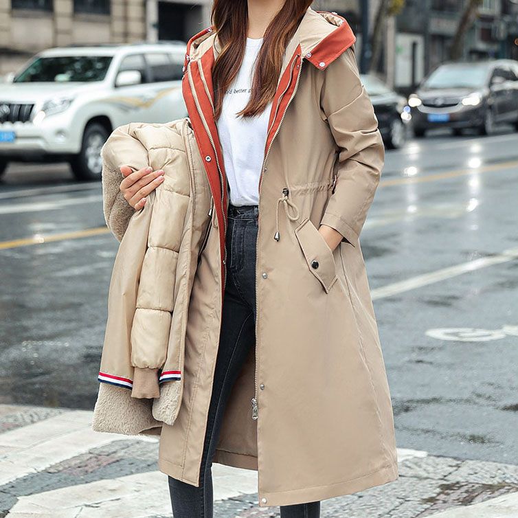 Skanto | 🎁Early Black Friday Sale🎁Hooded Winter Jacket with Fur Collar, Casual Parka for Women⛄