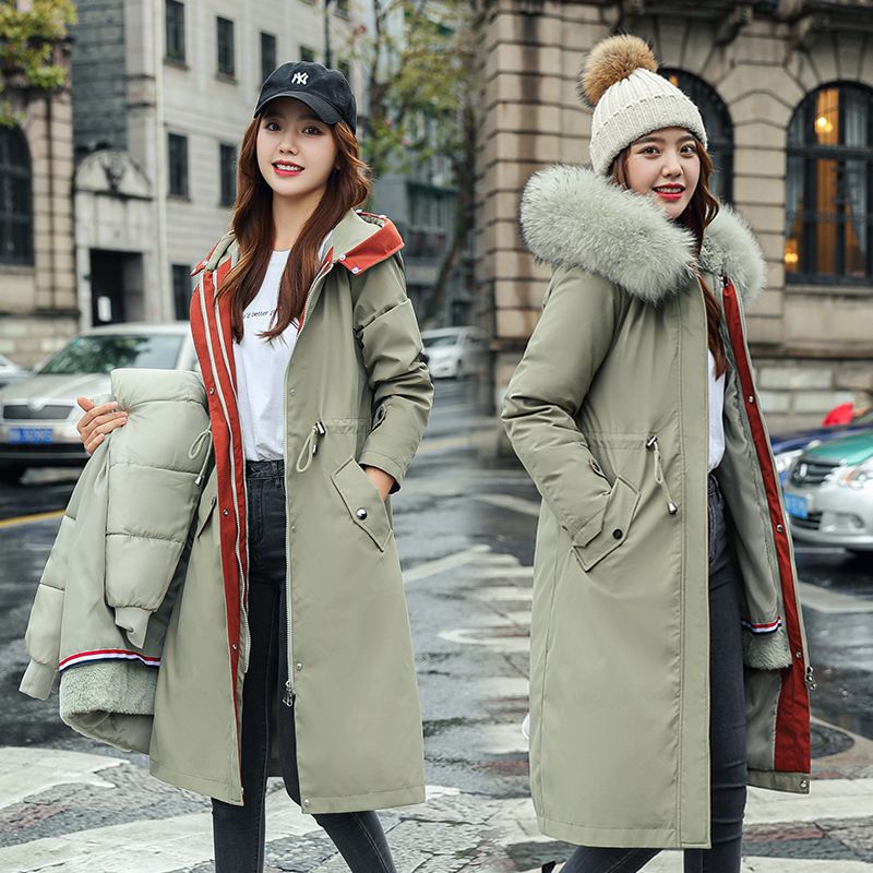 Skanto | 🎁Early Black Friday Sale🎁Hooded Winter Jacket with Fur Collar, Casual Parka for Women⛄