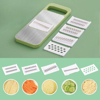 Skanto | Multifunctional 7-in-1 Stainless Steel Kitchen Chopper with Hand Guard