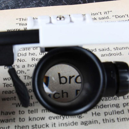 BowLift | LED glasses with magnifying lenses (8x 15x 23x)