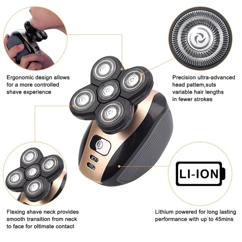 Skanto | 🔥 5-in-1 Multifunctional 4D Electric Shaver
