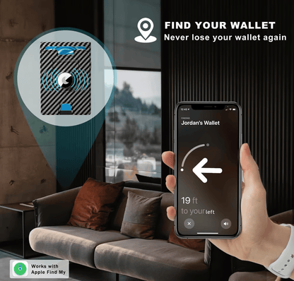 Skanto | 🔥Pop Up Aluminum Case Money Clip Slim Leather Slots Credit Card Holders RFID Blocking Bifold Minimalist Wallet