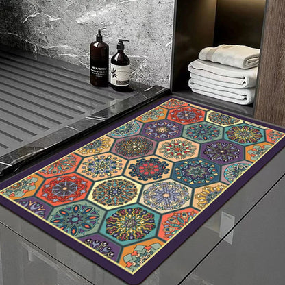 Skanto | Bohemian Geometric Doormat for Entrance