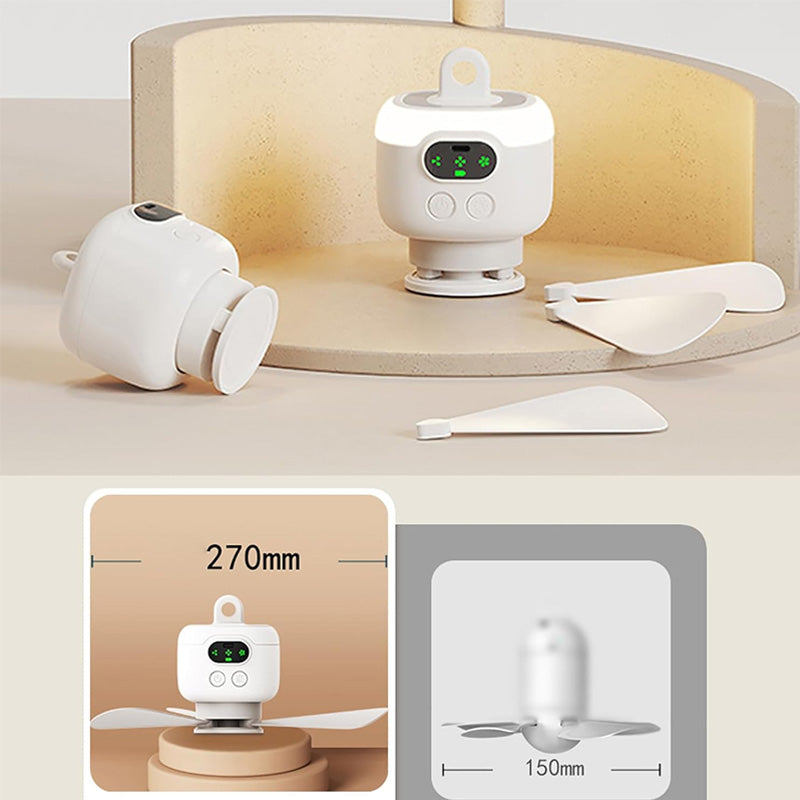 Rechargeable Ceiling Fan with LED Lights | Karnz