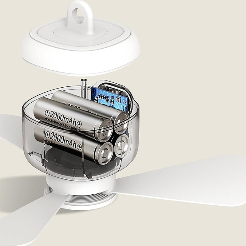 Rechargeable Ceiling Fan with LED Lights | Karnz