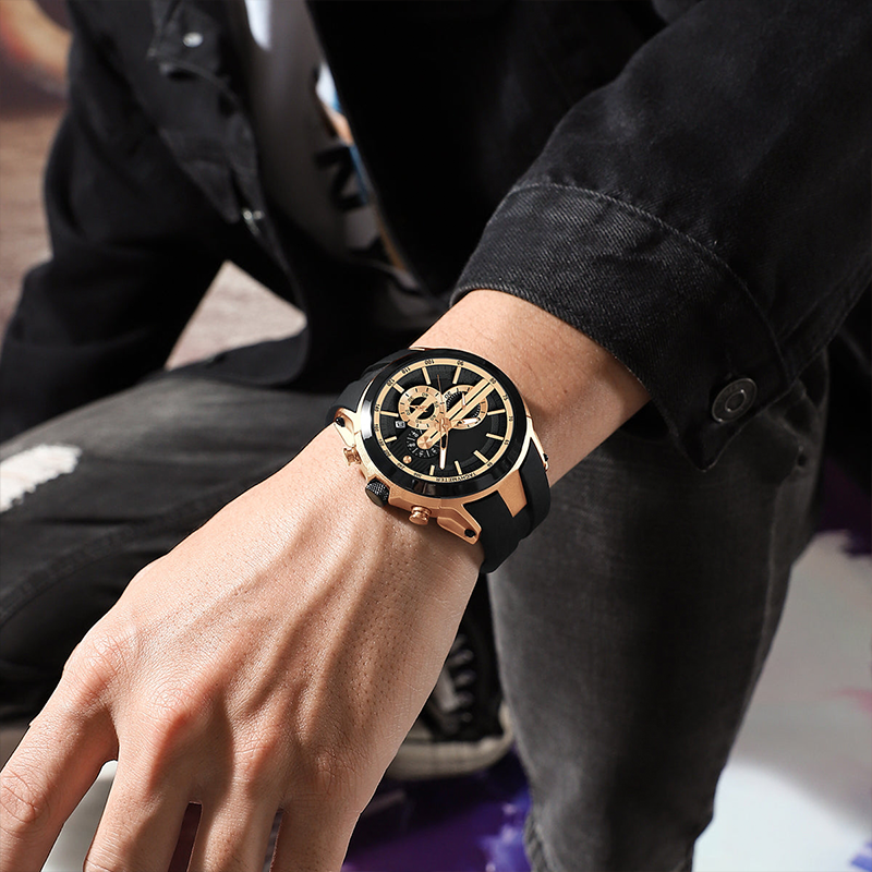 BowLift | Stylish sports watch with glowing display, silicone strap, and waterproof design