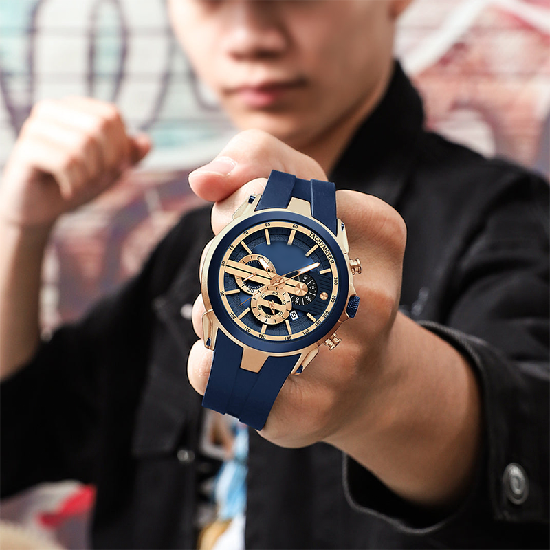 BowLift | Stylish sports watch with glowing display, silicone strap, and waterproof design