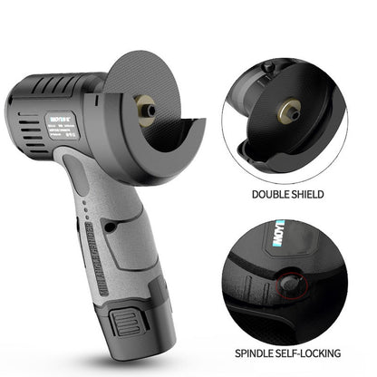 BowLift | 12V Mini Angle Grinder with Cutting Disc