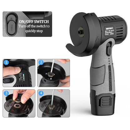 Skanto | 12V Mini Angle Grinder with Cutting Disc
