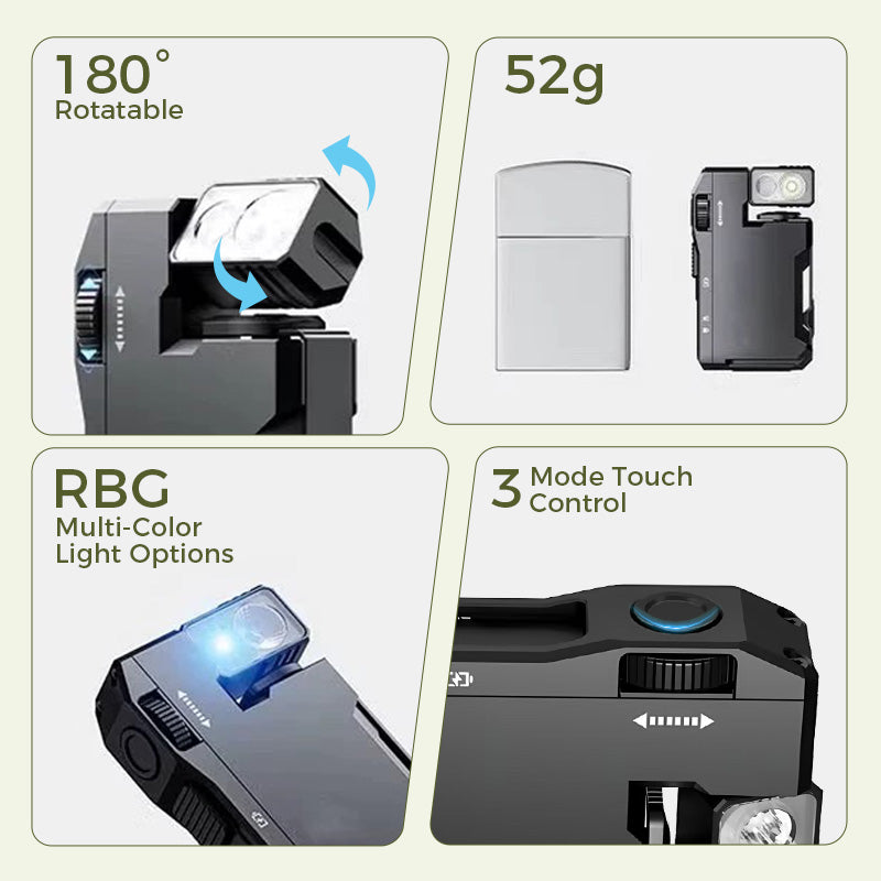 BowLift | Portable mini flashlight with rotating head