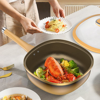 Skanto | 🍳[Titanium Extreme Non-Stick Frying Pan] Revolutionize Your Kitchen, Effortless Cooking Without Oil Smoke!