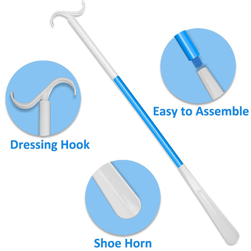 Skanto | Adjustable Long Shoe Horn with Sock Remover for Seniors